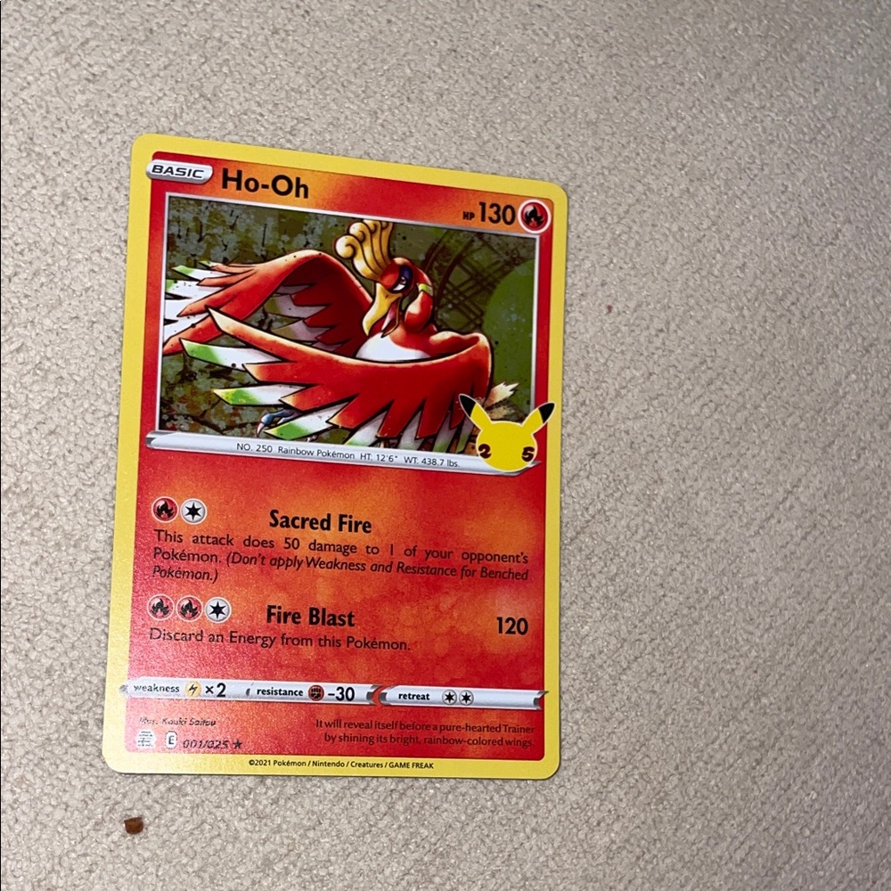 Ho-Oh Pokémon Trading Card
